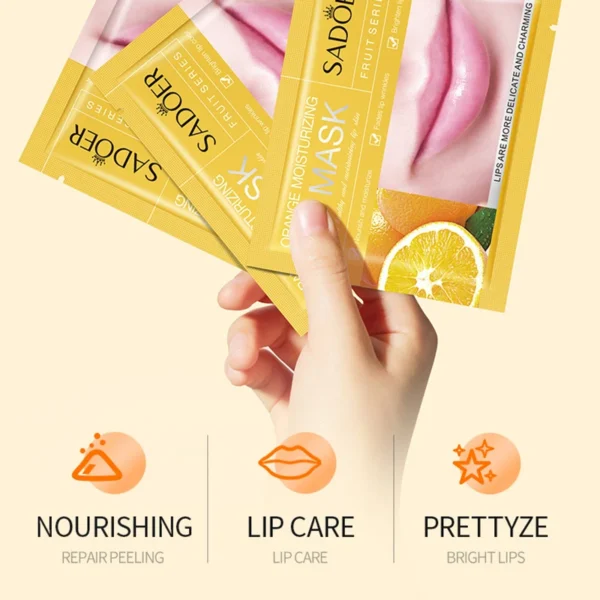 30pcs Fruits Lip Mask Moisturizing Nourishing Collagen Lip Patches Plump Lips Beauty Skincare Lips Pads Lipmask Skin Care - Image 2