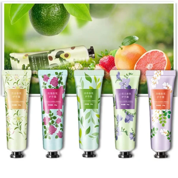 10pcs Fruity Flowery Hand Cream Moisturizing Nourishing Anti Chap Repairing Hands Care Beauty Skincare Hand Creams Sets - Image 4