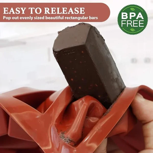 12 Lattice Chocolate Bar Mold for Baking Energy Bars Protein bars Truffles Brownie Cornbread Cheesecake Soap Butter Mould - Image 5