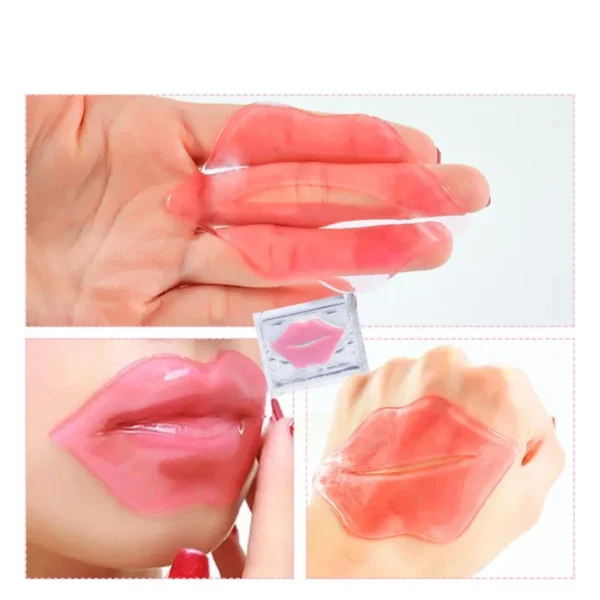 5pcs Crystal Collagen Lip Mask Lips Plumper Pink Lip Patches Moisture Nourishing Essence Korean Cosmetics Skin Care for Beauty - Image 2