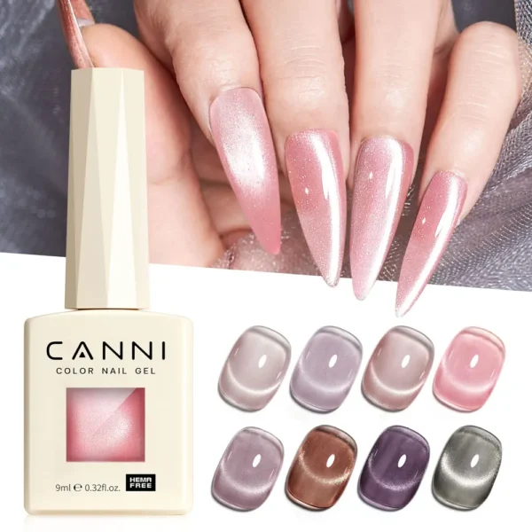 CANNI HEMA TPO FREE Gel Nail Polish Galaxy Cat Eye Gel Magnet Glitter Diamond Sparkle Gorgeous Color Soak Off UV LED Gel Lacquer - Image 4