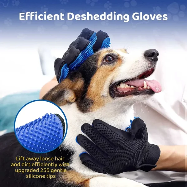 Pet Grooming Glove Gentle Efficient Pet Hair Remover Mitt Cat Accessories Pet Glove for Dogs Cats Pet Products Cat Supplies - Image 2