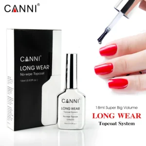 Canni 18ml Diamond Nowipe Top Coat Long Wear Peeloff Base Coat Venalisa Luxury Mirror Effect Soak Off UV LED Gel Polish Nail