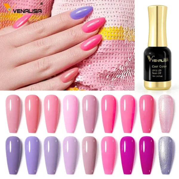 Venalisa TPO FREE Tempered Top Coat Nail Paint Gel Platinum Gel Polish Nail Soak Off UV LED Gel Polish Nail Lacquer Varnishes - Image 4