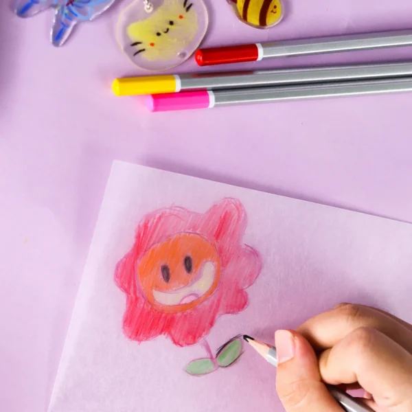 5Pcs Shrink Plastic Sheets Fun Thermal Heat Shrink Film Translucent Sheets Blank Shrink Art Film Paper For DIY 14.5x20cm - Image 5