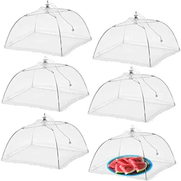 Foldable Food Mesh Cover Fly Anti Mosquito Pop-Up Food Cover Umbrella Meal Vegetable Fruit Breathable Cover Kitchen Accessories - Image 2