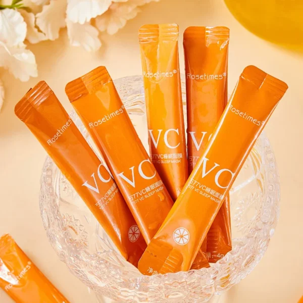30pcs Vitamin C Sleeping Masks Beauty Face Moisturizing Skin Rejuvenation Firming Disposable No-wash Facial Mask for Face Care - Image 3