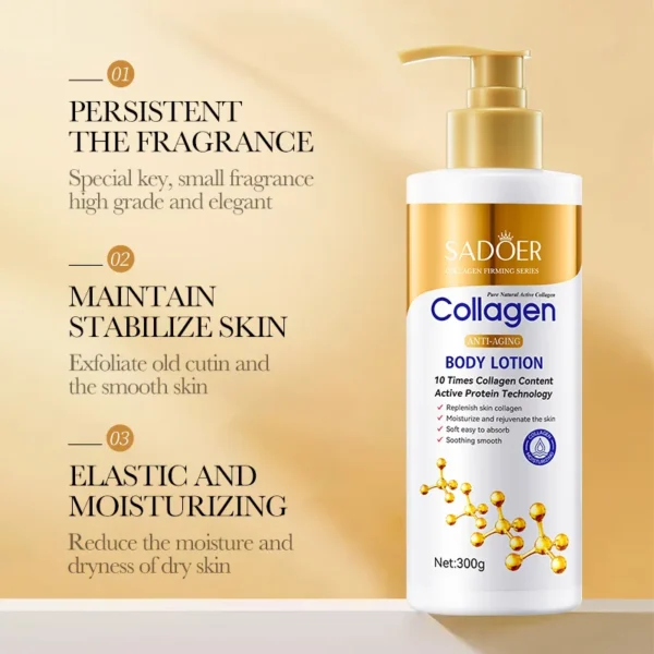 Collagen Milk Bleaching Face Body Cream Whitening Skin Moisturizing Lotion Lightening Care - Image 3