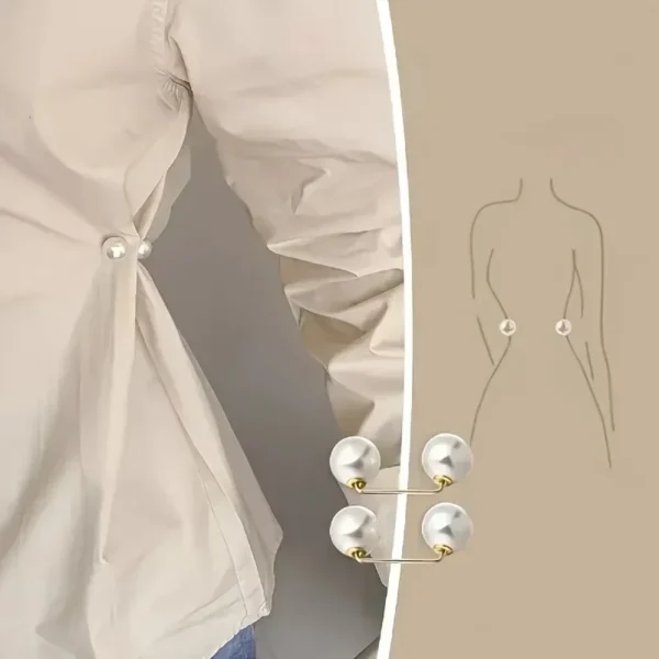 8PCS pearl non-slip safety pins Dress brooch decoration dress waist fastening pins collar adjustment scarf safety fashion - Image 6