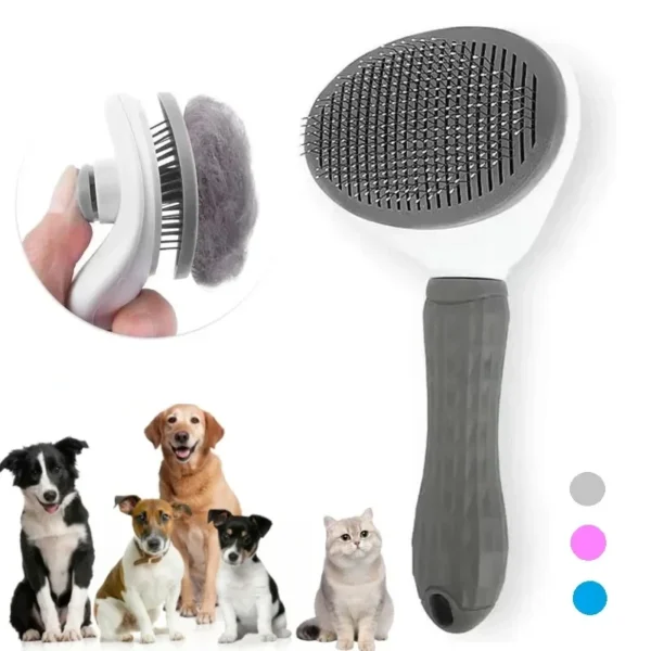 Pet Dog Brush Cat Comb Self Cleaning Pet Hair Remover Brush For Dogs Cats Grooming Tools Pets Dematting Comb Dogs Accessories - Image 7