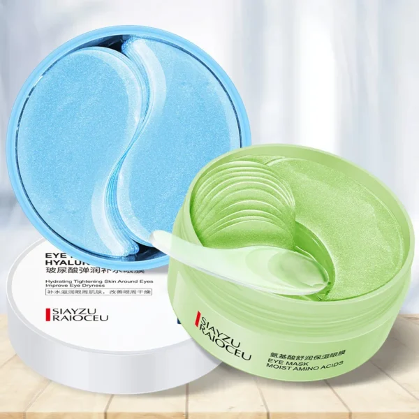 60pcs Hyaluronic Acid Crystal Collagen Eye Mask Anti Dark Circles Remove Eye Bags Moisturizing Firming Eye Patches Skin Care - Image 3
