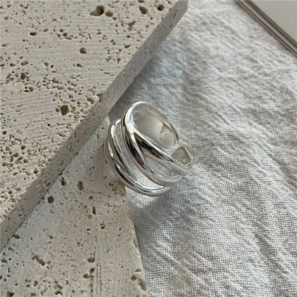 925 Sterling Silver Rings for Women Men Couple Minimalist Handmade Simple Interware Ring Party Jewelry Gift Prevent Allergy - Image 6