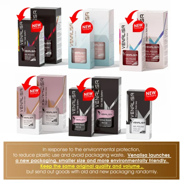 Venalisa Hot Sell Soak Off UV LED Gel 60 Colors 7.5ml Super Shinning Nail Gel Polish Lacquer Full Coverage Pure Color Series - Image 6