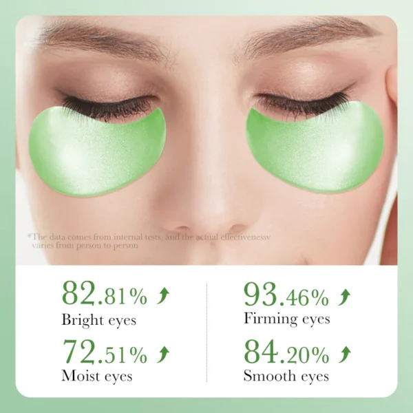 60pcs Aloe Vera Collagen Eye Mask Anti Dark Circles Removal Eyes Bags Moisturizing Firming Eye Patches Eyes Skin Care Products - Image 3