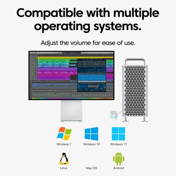 New Computer Volume Control Switch Universal Desktop Laptop USB External Extension Cable Volume Adjuster - Image 5