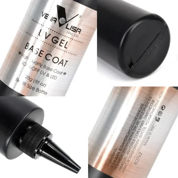 Venalisa TPO FREE225g Super Quality Refill Gel Nail Art Soak Off UV/LED No Wipe Top Coat Base Coat Without Sticky Layer Top Coat - Image 3