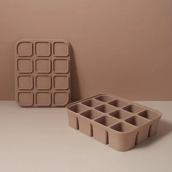 12 Grid Ice Cube Mold Silicone Ice Cube Tray Square Tray Mould Easy Release Silicone Ice Cube Forms Bar Kitchen Accessories - Image 3