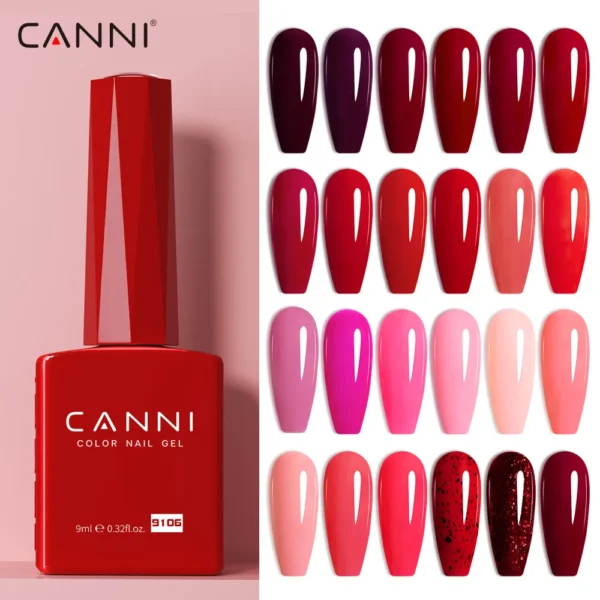 CANNI Fall Color Collection Gel Nail Polish TPO FREE 9ml Soak Off UV LED Semi Permanent Long Wear Diamond Top Nail Gel Varnish - Image 2