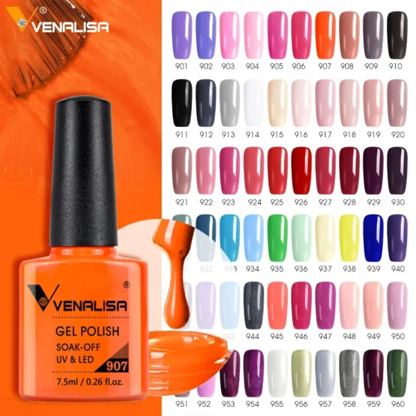 VENALISA TPO FREE Easy Peel Off Water Base Coat Long Wear Tempered Nowipe Top Coat Basic Nail Gel Polish Enamel Varnish gels - Image 5