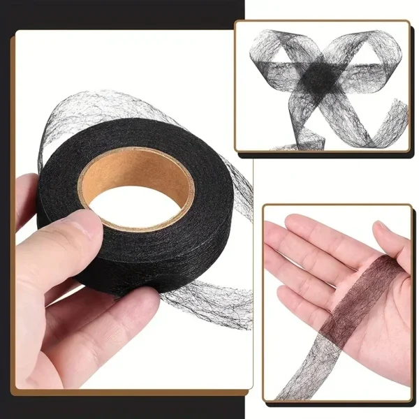 2roll Black White Double-sided Interlining Adhesive Fabric Clothes Iron On Hem Tape Interlining Web DIY Sewing Patchwork Acces - Image 6