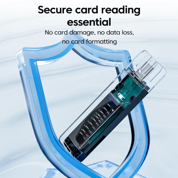 3 in 1 Multifunction TYPE-C Card Reader External Storage Black Stretch for Memory Stick USB 3.0 Mini SD TF Card Reader - Image 6