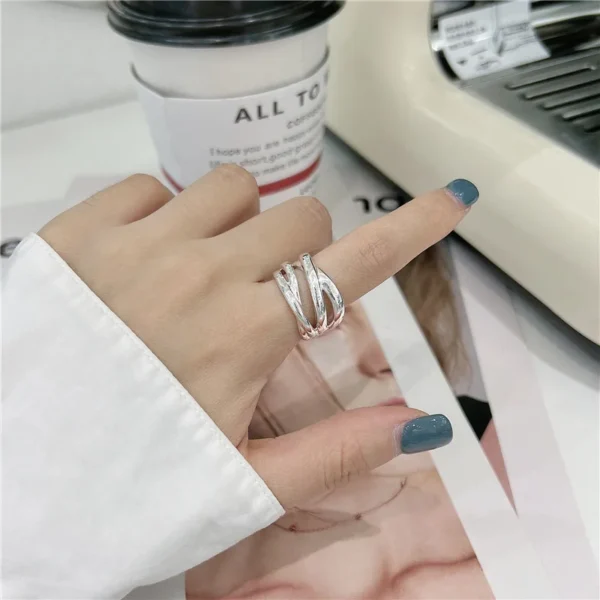 925 Sterling Silver Rings for Women Men Couple Minimalist Handmade Simple Interware Ring Party Jewelry Gift Prevent Allergy - Image 3