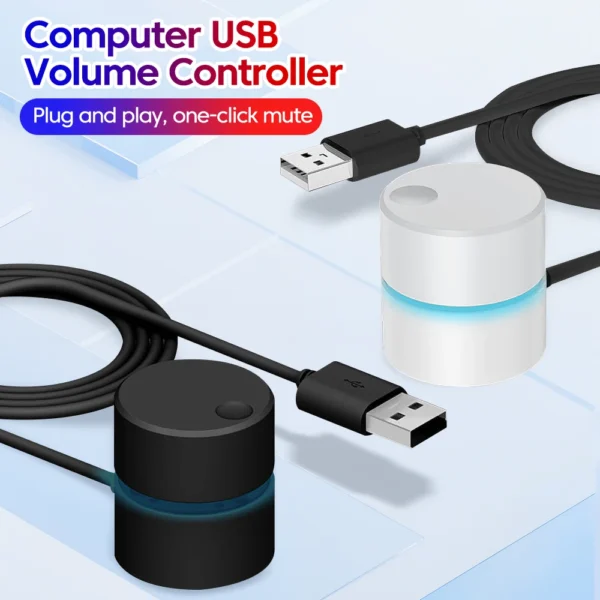 New Computer Volume Control Switch Universal Desktop Laptop USB External Extension Cable Volume Adjuster - Image 1