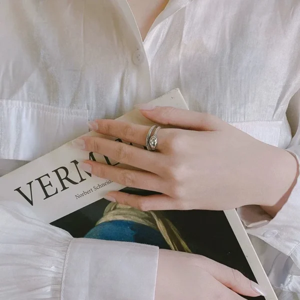 925 Sterling Silver Rings for Women Men Couple Minimalist Handmade Simple Snake Ring Party Jewelry Gift Prevent Allergy - Image 3