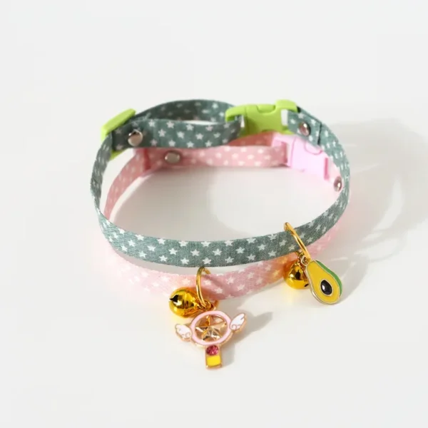 Fruity Avocado Pendant Dog Collar for Small Dogs Pet Cat Collars with Bell Cat Accessories Pet Supplies Dogs Accessoires - Image 4