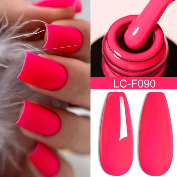 LILYCUTE 7ML Neon Series Gel Nail Polish Summer Color Nail Art Manicure Semi Permanent UV Gel Soak Off UV LED Nail Gel Varnishes - Image 2