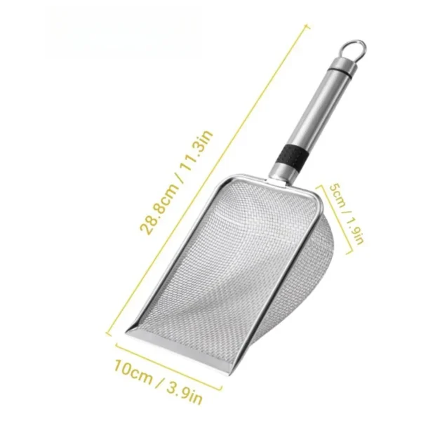 Pet Cleaning Tool Metal Aluminum Alloy Cat Litter Scoop Stainless Steel Durable Handle Pet Poop Shovel - Image 5