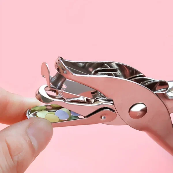Single Hole Punch 8 Sheet Capacity 6mm Diameter Hole Puncher Hand Paper Scrapbooking Punches for Home Office School Supplies - Image 6