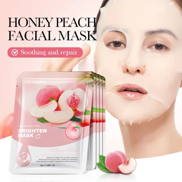 10pcs Fruits Facial Masks For Face Skincare Moisturizing Brightening Hydrating Firming Face Mask Beauty Face Skin Care Products - Image 2