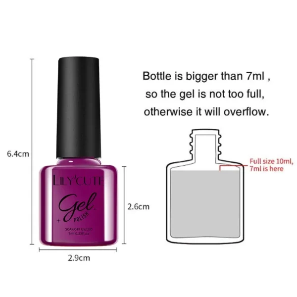 LILYCUTE 7ml Fruit Purple Green Color Gel Nail Polish Soak Off 2025 New Whitening Guava Grape Series Nail Gel Varnish Supplies - Image 6