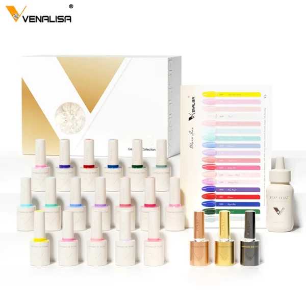 1Set VENALISA VIP Whole Set 10ml HEMA TPO Free Vegan Nail Gel Polish Color Display Gel Varnish Nail Maincure Branded Suitcase - Image 3