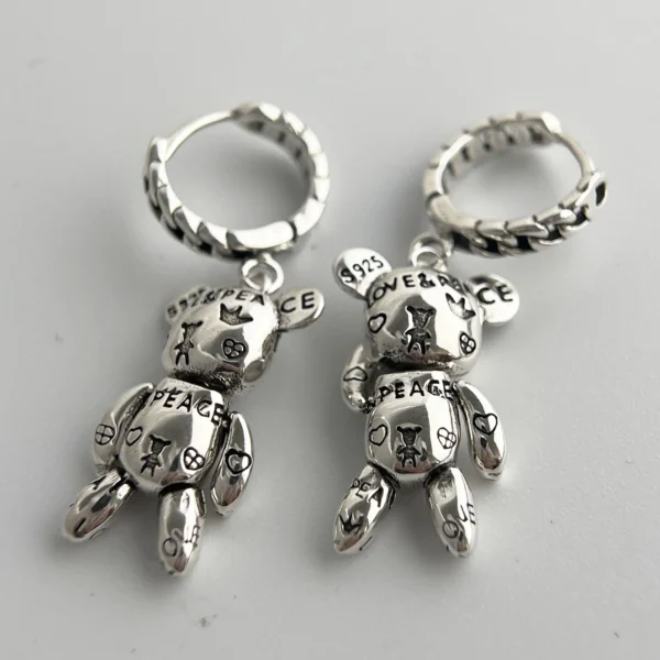 925 Sterling Silver Vintage Earrings For Women Trendy Simple Retro Earring Jewelry Prevent Allergy Party Accessories Gift - Image 4