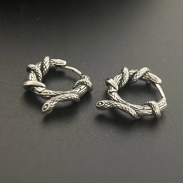 925 Sterling Silver Vintage Earrings For Women Simple Snake Shape Earring Jewelry Prevent Allergy Party Accessories Gift - Image 2