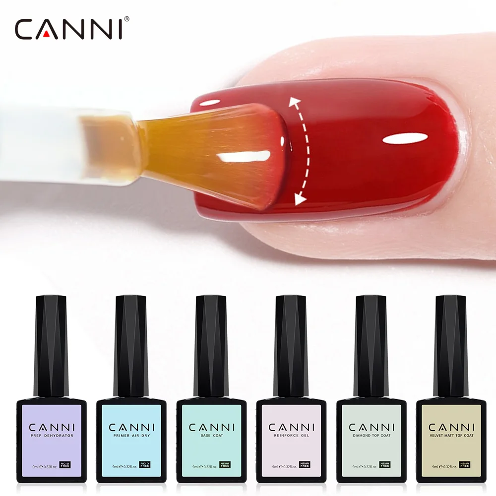 kf-S8d4e5523dd7945d2a491cc1f107adf47u CANNI 9ml HEMA FREE Super Glossy Diamond Top Coat Nail Gel Nowipe Top Coat Soak Off UV LED Semi Permanent Long Wear Top Coat - Image 1