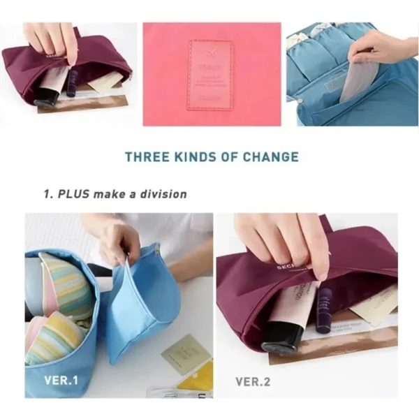 Portable Travel Storage Bag Multi-function Bra Underwear Organizer Bags Toiletry Cosmetic Case for Outdoor Travel - Image 5