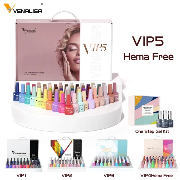 1Set VENALISA TPO FREE Whole Set Nail Gel Polish with Color Display For New Learner Nail Maincure Gel Varnish Branded Suitcase - Image 7