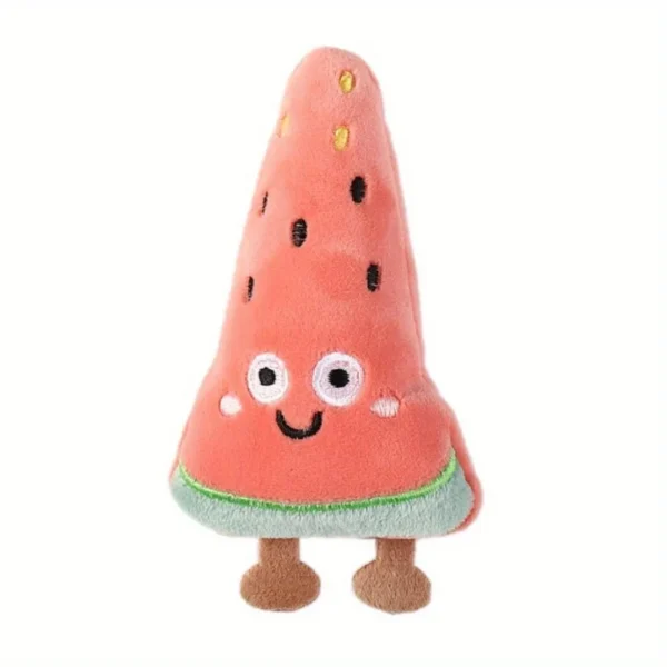 Plush Cat Toys Interactive Kicker Teeth Grinding Fruit Shaped Pet Toy for Kittens - Image 2