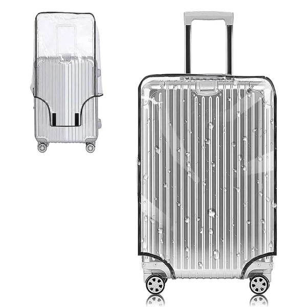 Transparent Pvc Luggage Protective Cover Wheeled Luggage Protective Cover Wear-Resistant Outer Cover Transparent Protective - Image 2