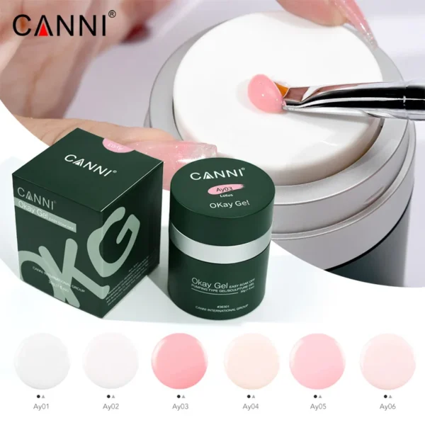 Canni TPO FREE HEMA FREE 18ml Long Wear Diamond Nowipe Top Coat Peeloff Base Coat Soak Off UV LED Gel Polish Nail Manicure - Image 5