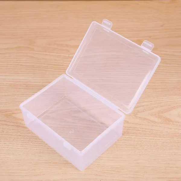 1PC Transparent PP Dual Fastened Transparent Display Box Jewelry Jewelry Container Jewelry Box Art DIY Parts Tool Storage Box - Image 3
