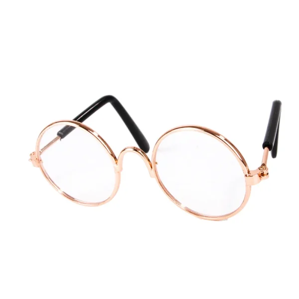 Vintage Round Pet Cat Sunglasses Pet Products for Small Dogs Dog Kitten Puppy Cat Accessories Reflection Eyewear Glasses - Image 3