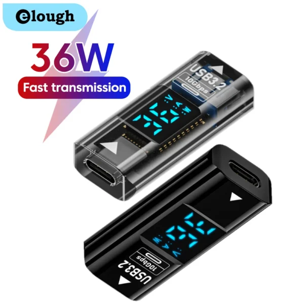 36W Type-C Female To USB3.2 Female Fast Charging Adapter Data Transafer Digital Display Hard Drive Box Car Keyboard Receiver - Image 1