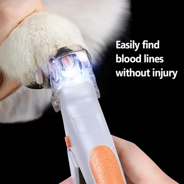 kf-S974eb4999977435799e184de0477cdbe6 Professional Pet Nail Clipper Scissors With LED Light Cat Dog Nail Clippers Tool Scissors Nail Toeclaw Cutter Scissors Pet Suppl - Image 1