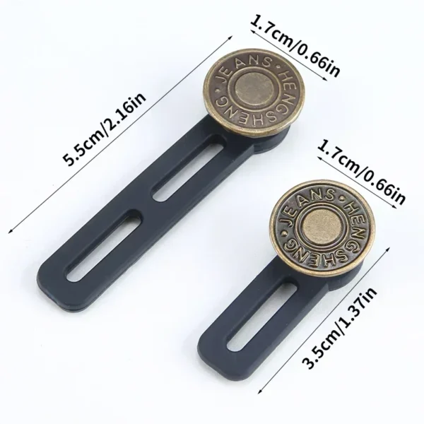 6 pcs Jeans and Pants Button Extenders: Universal Wait Expanander for Women and men, Instant Band Extension Solution - Image 3