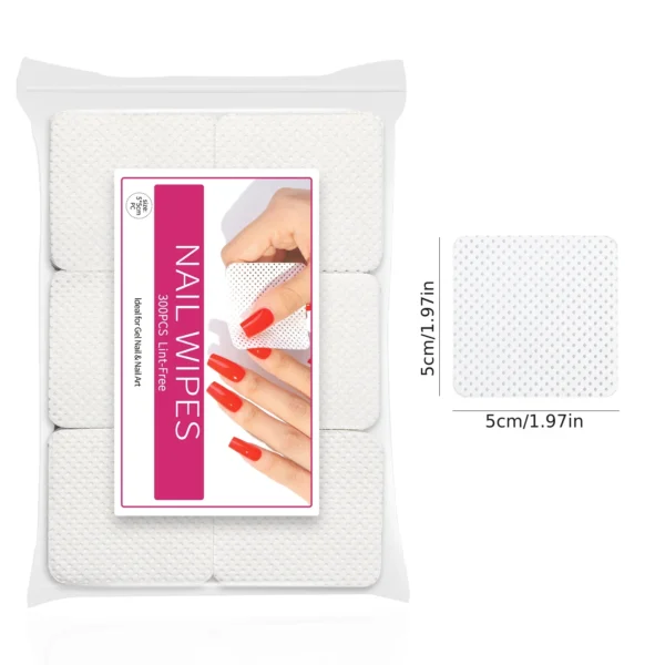 Nail Polish Remover Wipes Nail Cleaning Pads, Non Woven Nail Pads For Women Girl Beauty Salon - Image 3