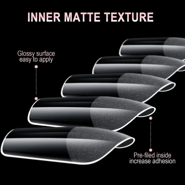600Pcs Full Cover Press On Nail Tips Stiletto Almond Square Coffin French False Fake Soak Off Gel Nail Extension Tips Capsule - Image 3